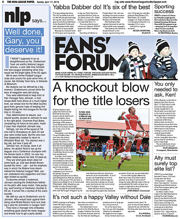 Non League Paper - 17th April 2016