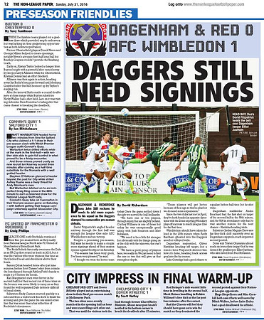 Non League Paper - 31st July 2016