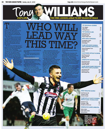 Non League Paper - 31st July 2016