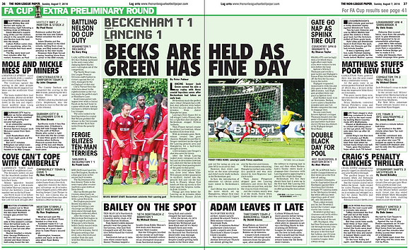 Non League Paper - 7th August 2016