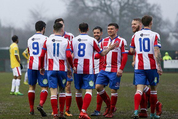 Dorking Wanderers v Harlow Town - Bostik League Premier Division - 20th January 2018