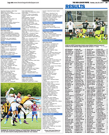 Non League Paper - 23rd July 2017