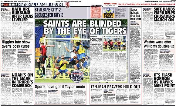 Non League Paper - 3rd September 2017
