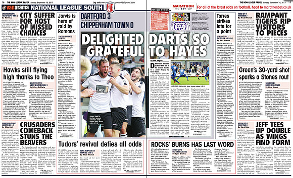 Non League Paper - 10th September 2017
