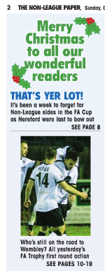 Non League Paper - 17th December 2017