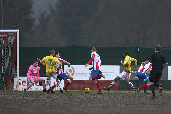 Dorking Wanderers v Harlow Town - Bostik League Premier Division - 20th January 2018