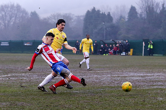 Dorking Wanderers v Harlow Town - Bostik League Premier Division - 20th January 2018