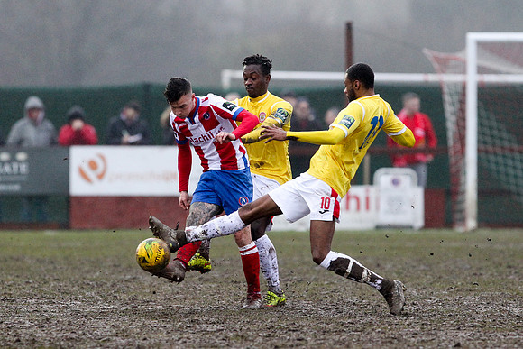 Dorking Wanderers v Harlow Town - Bostik League Premier Division - 20th January 2018