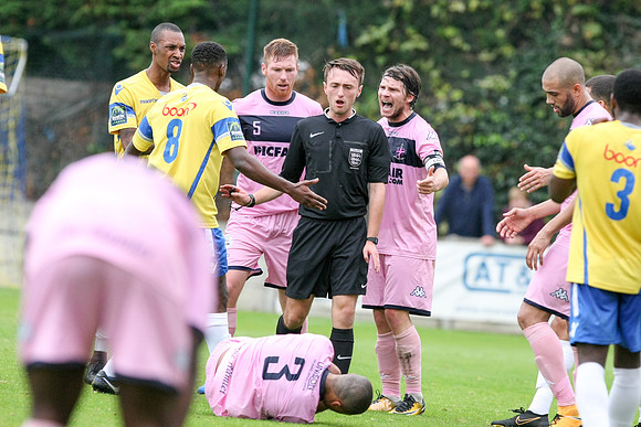 Staines Town v Dulwich Hamlet - Bostik League Premier Division - 14th October 2017