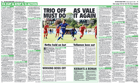 Non League Paper - 21st August 2022