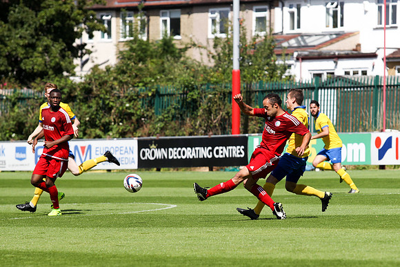 Beckenham Town v Lancing - Emirates FA Cup - 06/08/2016