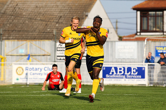 Canvey Island v Coggeshall Town - FA Trophy - 25th September 202