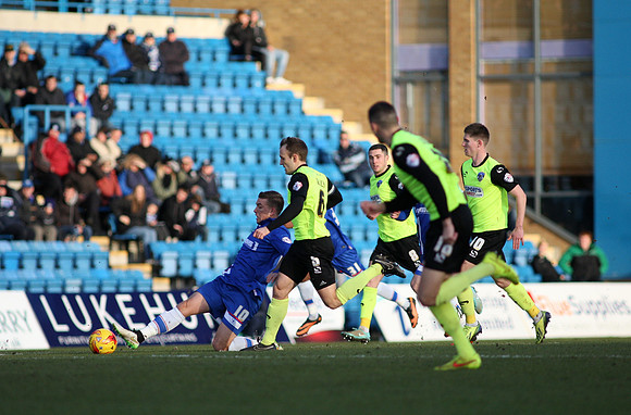 Gillingham v Oldham AthleticSky Bet League 124/01/2015.