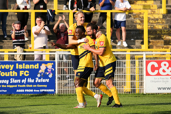 Canvey Island v Coggeshall Town - FA Trophy - 25th September 2021