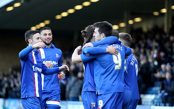 Gillingham v Oldham AthleticSky Bet League 124/01/2015.