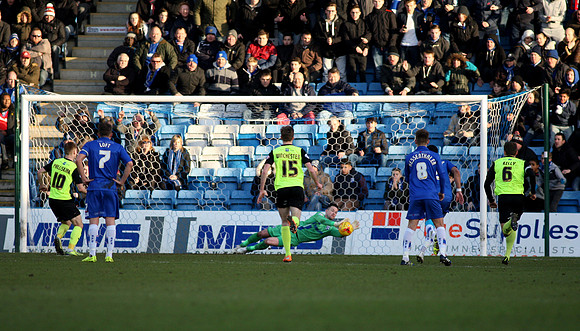 Gillingham v Oldham AthleticSky Bet League 124/01/2015.