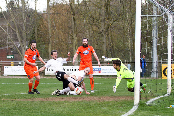 Kings Langley v Merthyr Town - Evo-Stik Southern League Premier